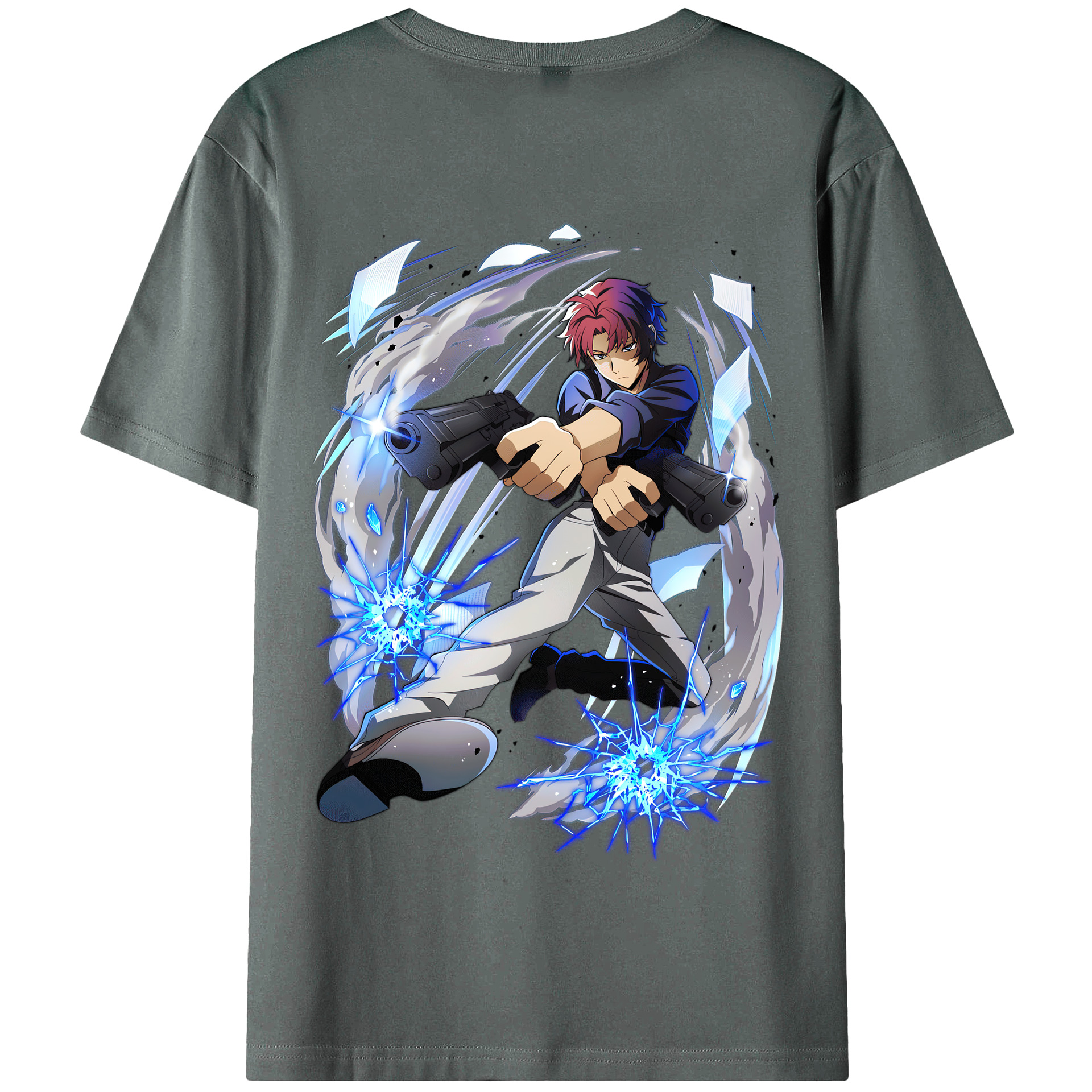 （画像用） 文豪ストレイドッグス Bungo Stray Dogs 綿100％半袖Tシャツ（背面プリント）